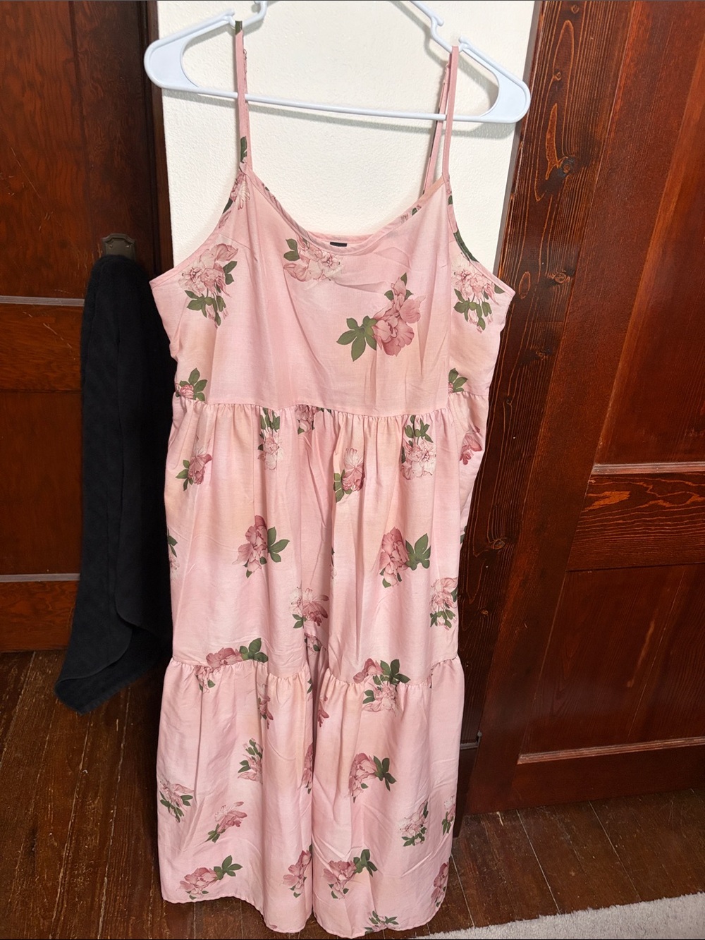 Women’s Pink Floral Tiered Sundress